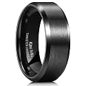 King Will Tungsten Men's Wedding Ring - Available in 6mm to 10mm