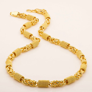 king of world fashion timeless elegance the ultimate mens stainless steel chain gold-plated plated alloy chain