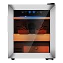 KingChii Upgrade 50L Temperature &amp; Humidity Control Cabinet, Built-in Humidification System with Spanish Cedar Wood Shelves &amp; Drawer Hygrometer Gifts for Men