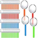 Kingdder 100 Pcs 10x Magnifying Glasses Bulk Handheld Magnifiers, Colorful