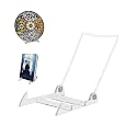 KINGDOM SOLUTIONS - 6.25" White Acrylic Display Stand Made in USA - 2 Pack