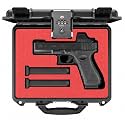Kinghardcase Hard Pistol Case, Waterproof Shockproof Lockable Handgun Case with Foam, TSA Compliant Travel Case for Semi-Auto Pistols and Revolvers