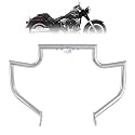 Kinglemc Crash Bar Engine Guard Highway Bar for Harley Dyna 95-13(Chrome-B)
