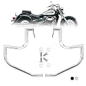 Kinglemc Crash Bar Engine Guard for Suzuki VL800(Chrome-B)