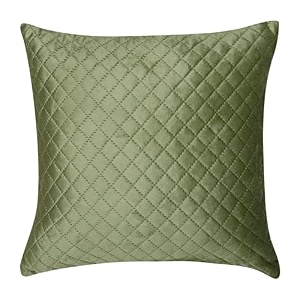 kingly textile throw pillow cover qulted velvet euro cushion cover for bed 24 x 24 inch 60cm set of 2 bright green