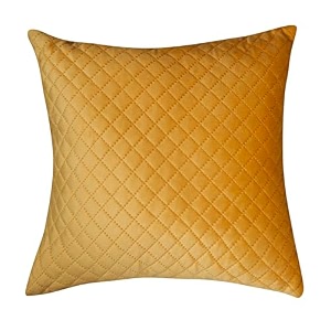 kingly textile throw pillow cover qulted velvet euro cushion cover for bed 24 x 24 inch 60cm set of 2 royal yellow