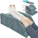 KingPavonini 4-Height Adjustable Leg Elevation Pillow, Double Leg, Grey