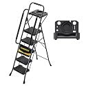 KINGRACK 5 Step Ladder with Tool Platform