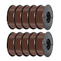 KINGROON PLA 3D Printer Filament 1.75mm, Midnight Brown, 10kg (10 x 1kg)