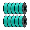 KINGROON PLA 3D Printer Filament 1.75mm, Turquoise Green, 10kg (10 x 1kg)