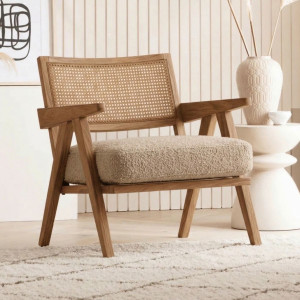 kingsman furnitures abel rattan accent arm chair for home bedroom  living bedroom drawing room cane living room chair