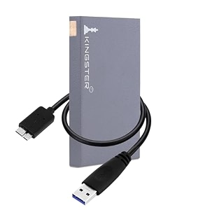 kingster portable external hdd - 500 gb - 1 year warranty - usb 30 for pc laptop windows mac portable hard disk drive - high speed hard disk drive