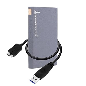 kingster 2534 ultra slim 1tb portable external hard drive hdd-usb 30 for pc mac laptop portable hard disk drive 1tb-mt-gray