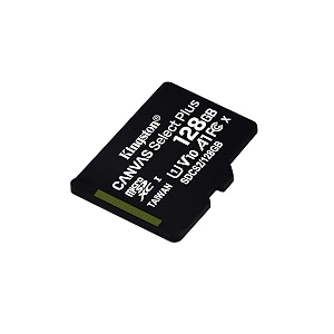 kingston 128gb microsdhc canvas select plus 100mbs read a1 class 10 uhs-i memory card wo adapter sdcs2128gbsp