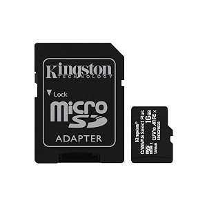kingston 16gb micsdhc canvas select plus 100r a1 c10 card  adp sdcs216gb black