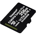 Kingston 256GB microSDHC Canvas Select Plus 100MB/s Read A1 Class 10 UHS-I Memory Card w/o Adapter SDCS2/256GBSP