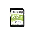 Kingston 512GB SDXC Canvas Select Plus 100MB/s Read Class 10 UHS-I U1 V30 Memory Card (SDS2/512GB)