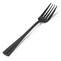 KINGSTONE Forks 12 Piece Black Dinner Forks Set, 18/10 Stainless Steel