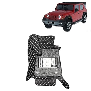 kingsway accessories premium 7d car floor mats only compatible with maruti suzuki xl6 year 2019 to 2022 all model set of 4 pcs 100 waterproof amp washable luxury 7d car foot mats black