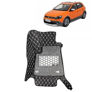 kingsway accessories premium 7d car floor mats only compatible with maruti suzuki xl6 year 2019 to 2022 all model set of 4 pcs 100 waterproof amp washable luxury 7d car foot mats black