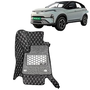 kingsway accessories premium 7d car floor mats only compatible with maruti suzuki xl6 year 2019 to 2022 all model set of 4 pcs 100 waterproof amp washable luxury 7d car foot mats black
