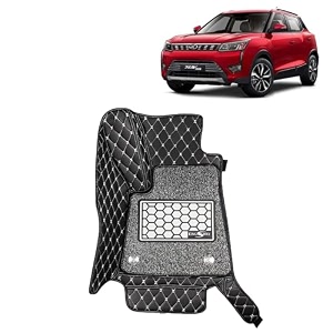 kingsway accessories premium 7d car floor mats only compatible with maruti suzuki xl6 year 2019 to 2022 all model set of 4 pcs 100 waterproof amp washable luxury 7d car foot mats black