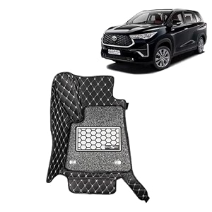kingsway accessories premium 7d car floor mats only compatible with maruti suzuki xl6 year 2019 to 2022 all model set of 4 pcs 100 waterproof amp washable luxury 7d car foot mats black