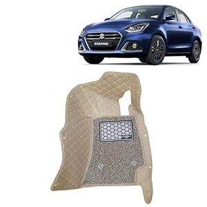 kingsway accessories premium 7d car floor mats only compatible with hyundai elite i20 year 2018 to 2020 all model set of 3 pcs 100 waterproof amp washable luxury 7d car foot mats beige