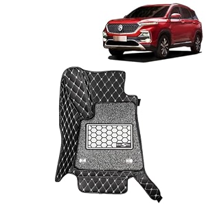 kingsway accessories premium 7d car floor mats only compatible with maruti suzuki xl6 year 2019 to 2022 all model set of 4 pcs 100 waterproof amp washable luxury 7d car foot mats black