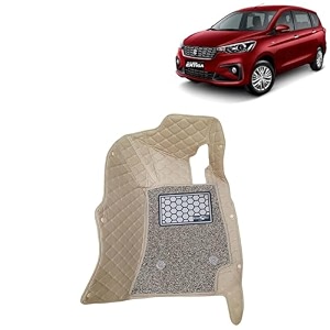 kingsway accessories premium 7d car floor mats only compatible with hyundai elite i20 year 2018 to 2020 all model set of 3 pcs 100 waterproof amp washable luxury 7d car foot mats beige