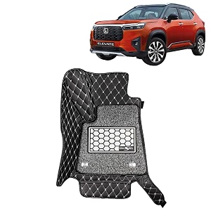 kingsway accessories premium 7d car floor mats only compatible with honda elevate year 2023 onwards all model set of 3 pcs 100 waterproof amp washable luxury 7d car foot mats black