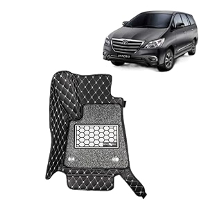 kingsway accessories premium 7d car floor mats only compatible with maruti suzuki xl6 year 2019 to 2022 all model set of 4 pcs 100 waterproof amp washable luxury 7d car foot mats black