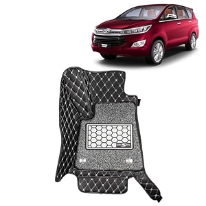 kingsway accessories premium 7d car floor mats only compatible with maruti suzuki xl6 year 2019 to 2022 all model set of 4 pcs 100 waterproof amp washable luxury 7d car foot mats black