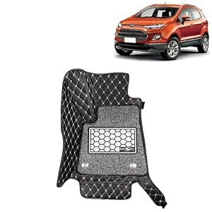 kingsway accessories premium 7d car floor mats only compatible with maruti suzuki xl6 year 2019 to 2022 all model set of 4 pcs 100 waterproof amp washable luxury 7d car foot mats black