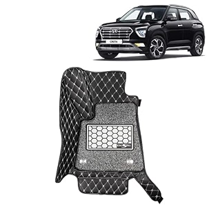 kingsway accessories premium 7d car floor mats only compatible with maruti suzuki xl6 year 2019 to 2022 all model set of 4 pcs 100 waterproof amp washable luxury 7d car foot mats black