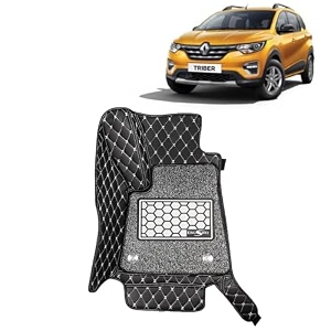 kingsway accessories premium 7d car floor mats only compatible with maruti suzuki xl6 year 2019 to 2022 all model set of 4 pcs 100 waterproof amp washable luxury 7d car foot mats black
