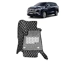KINGSWAY Accessories Premium 7D Car Floor Mats Only Compatible with Maruti Suzuki XL6 Year 2019 to 2022 All Model, Set of 4 Pcs, 100% Waterproof &amp; Washable Luxury 7D Car Foot Mats, Black