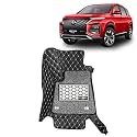 KINGSWAY Accessories Premium 7D Car Floor Mats Only Compatible with Morris Garages (MG) Hector Plus 7 Seater Year 2020 Onwards All Model, Set of 4 Pcs, 100% Waterproof Luxury 7D Car Foot Mats, Black