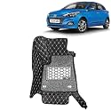 KINGSWAY Accessories Premium 7D Car Floor Mats Only Compatible with Hyundai Elite I20 Year 2018 to 2020 All Model, Set of 3 Pcs, 100% Waterproof &amp; Washable Luxury 7D Car Foot Mats, Black