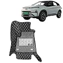 KINGSWAY Accessories Premium 7D Car Floor Mats Only Compatible with Maruti Suzuki XL6 Year 2019 to 2022 All Model, Set of 4 Pcs, 100% Waterproof &amp; Washable Luxury 7D Car Foot Mats, Black
