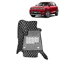 KINGSWAY Accessories Premium 7D Car Floor Mats Only Compatible with Maruti Suzuki XL6 Year 2019 to 2022 All Model, Set of 4 Pcs, 100% Waterproof &amp; Washable Luxury 7D Car Foot Mats, Black