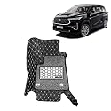 KINGSWAY Accessories Premium 7D Car Floor Mats Only Compatible with Maruti Suzuki XL6 Year 2019 to 2022 All Model, Set of 4 Pcs, 100% Waterproof &amp; Washable Luxury 7D Car Foot Mats, Black