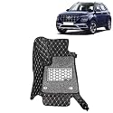 KINGSWAY Accessories Premium 7D Car Floor Mats Only Compatible with Hyundai Venue Year 2019 to 2022 All Model, Set of 3 Pcs, 100% Waterproof &amp; Washable Luxury 7D Car Foot Mats, Black