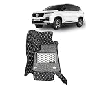 KINGSWAY Accessories Premium 7D Car Floor Mats Only Compatible with Morris Garages (MG) Hector Plus 7 Seater Year 2019 to 2022 All Model, Set of 4 Pcs, 100% Waterproof Luxury 7D Car Foot Mats, Black