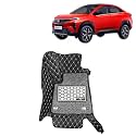 KINGSWAY Accessories Premium 7D Car Floor Mats Only Compatible with Tata Curvv Year 2024 Onwards All Model, Set of 3 Pcs, 100% Waterproof &amp; Washable Luxury 7D Car Foot Mats, Black