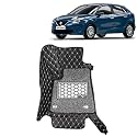 KINGSWAY Accessories Premium 7D Car Floor Mats Only Compatible with Maruti Suzuki Baleno Year 2015 to 2018 All Model, Set of 3 Pcs, 100% Waterproof &amp; Washable Luxury 7D Car Foot Mats, Black