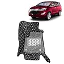 KINGSWAY Accessories Premium 7D Car Floor Mats Only Compatible with Maruti Suzuki XL6 Year 2019 to 2022 All Model, Set of 4 Pcs, 100% Waterproof &amp; Washable Luxury 7D Car Foot Mats, Black