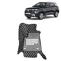 KINGSWAY Accessories Premium 7D Car Floor Mats Only Compatible with Maruti Suzuki XL6 Year 2019 to 2022 All Model, Set of 4 Pcs, 100% Waterproof &amp; Washable Luxury 7D Car Foot Mats, Black