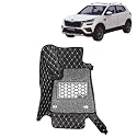 KINGSWAY Accessories Premium 7D Car Floor Mats Only Compatible with Skoda Kushaq Year 2021 Onwards All Model, Set of 3 Pcs, 100% Waterproof &amp; Washable Luxury 7D Car Foot Mats, Black
