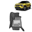 KINGSWAY Accessories Premium 7D Car Floor Mats Only Compatible with Maruti Suzuki XL6 Year 2019 to 2022 All Model, Set of 4 Pcs, 100% Waterproof &amp; Washable Luxury 7D Car Foot Mats, Black